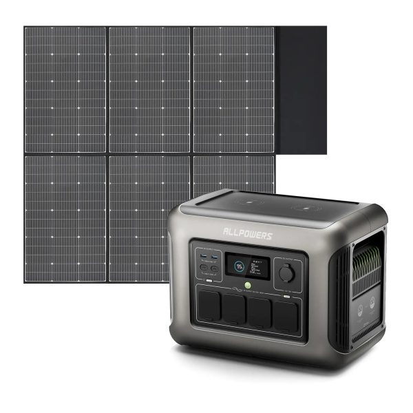 ALLPOWERS 1800W Solar Generator (R1500 + SP039 600W Solar Panel)-Black Friday Flash Sale