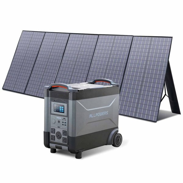 ALLPOWERS 4000W Solar Generator (R4000 + SP037 400W  Solar Panel)