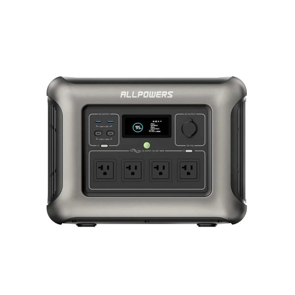 ALLPOWERS R1500 Portable Power Station Home Backup 1800W 1152Wh LiFeP04 Battery