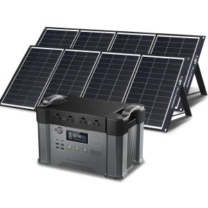 ALLPOWERS Solar Generator Kit 2000W Power Station 200W Solar Panel