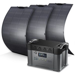 ALLPOWERS Solar Generator Kit 2400W (S2000 Pro + SF100 100W Flexible Solar Panel)