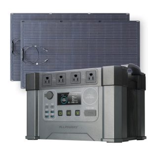 ALLPOWERS Solar Generator Kit 2400W (S2000 Pro + SF200 200W Flexible Solar Panel)