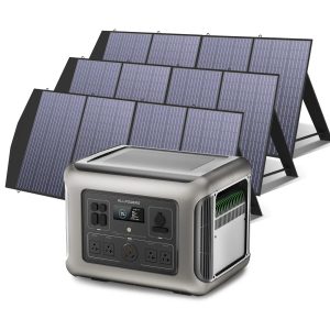 ALLPOWERS Solar Generator Kit 2500W Power Station 200W Solar Panel