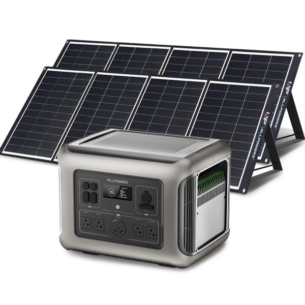 ALLPOWERS Solar Generator Kit 2500W Power Station 200W Solar Panel