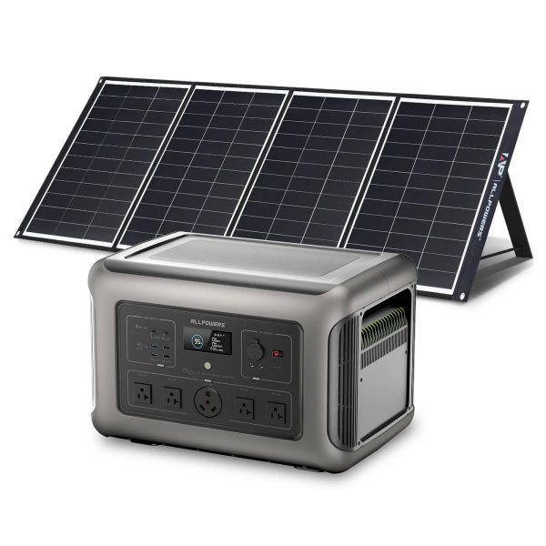ALLPOWERS Solar Generator Kit 3200W Power Station 200W Solar Panel