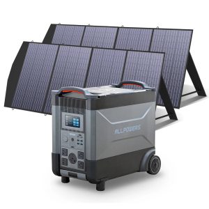 ALLPOWERS Solar Generator Kit 4000W Power Station 200W Solar Panel