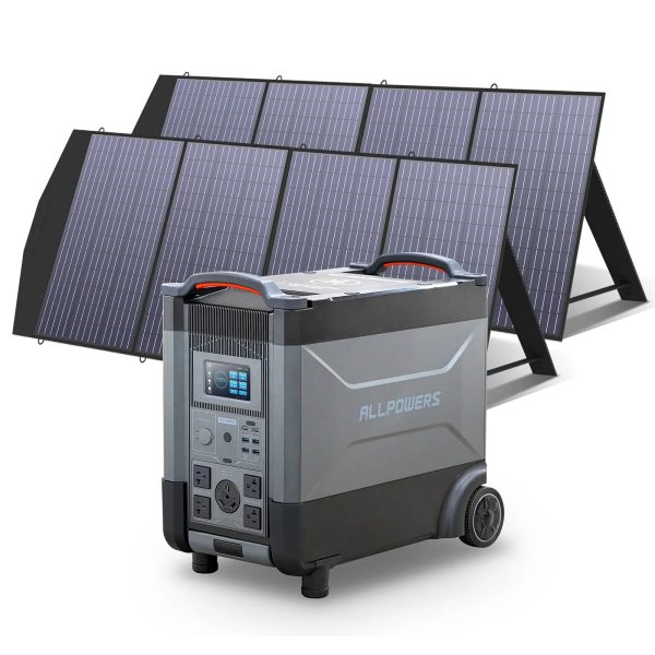 ALLPOWERS Solar Generator Kit 4000W Power Station 200W Solar Panel