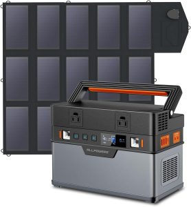ALLPOWERS Solar Generator Kit 700W (S700 + SP012 100W Solar Panel), Power Tools