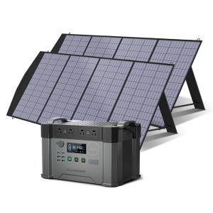 Allpowers Solar Generator Kit 2000W Portable Power Station 200W Solar Panel