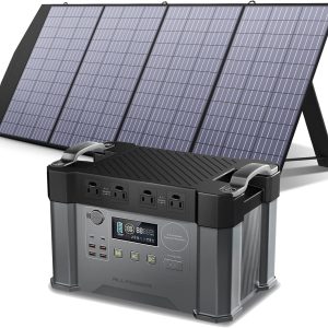Allpowers Solar Generator Kit 2400W Portable Power Station 200W Solar Panel