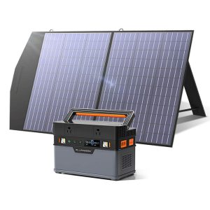 Allpowers Solar Generator Kit 700W Portable Power Station 100W Solar Panel
