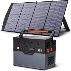 Solar Generator Kit 1500W Portable Power Station Solar Panel 200W