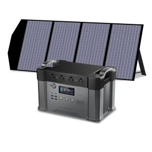 Solar Generator Kit 2000W Power Station 140W Solar Panel