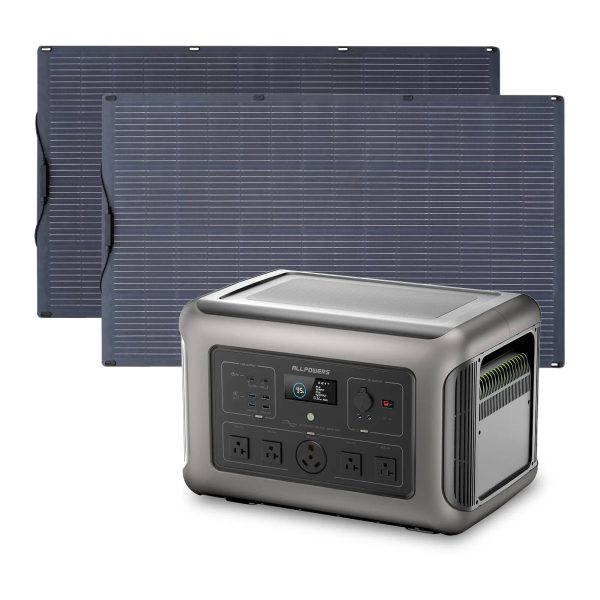 Solar Generator Kit 3200W Power Station 200W Flexible Solar Panel