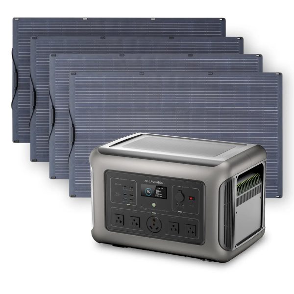 Solar Generator Kit 3200W Power Station 200W Flexible Solar Panel