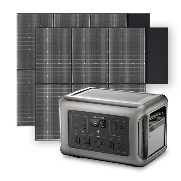 Solar Generator Kit 3200W Power Station 600W Solar Panel