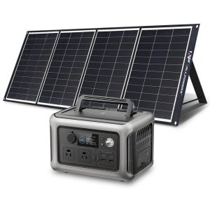Solar Generator Kit 600W Portable Power Station 200W Solar Panel
