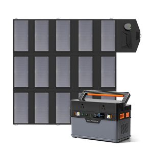 Solar Generator Kit 700W Portable Power Station 100W Solar Panel