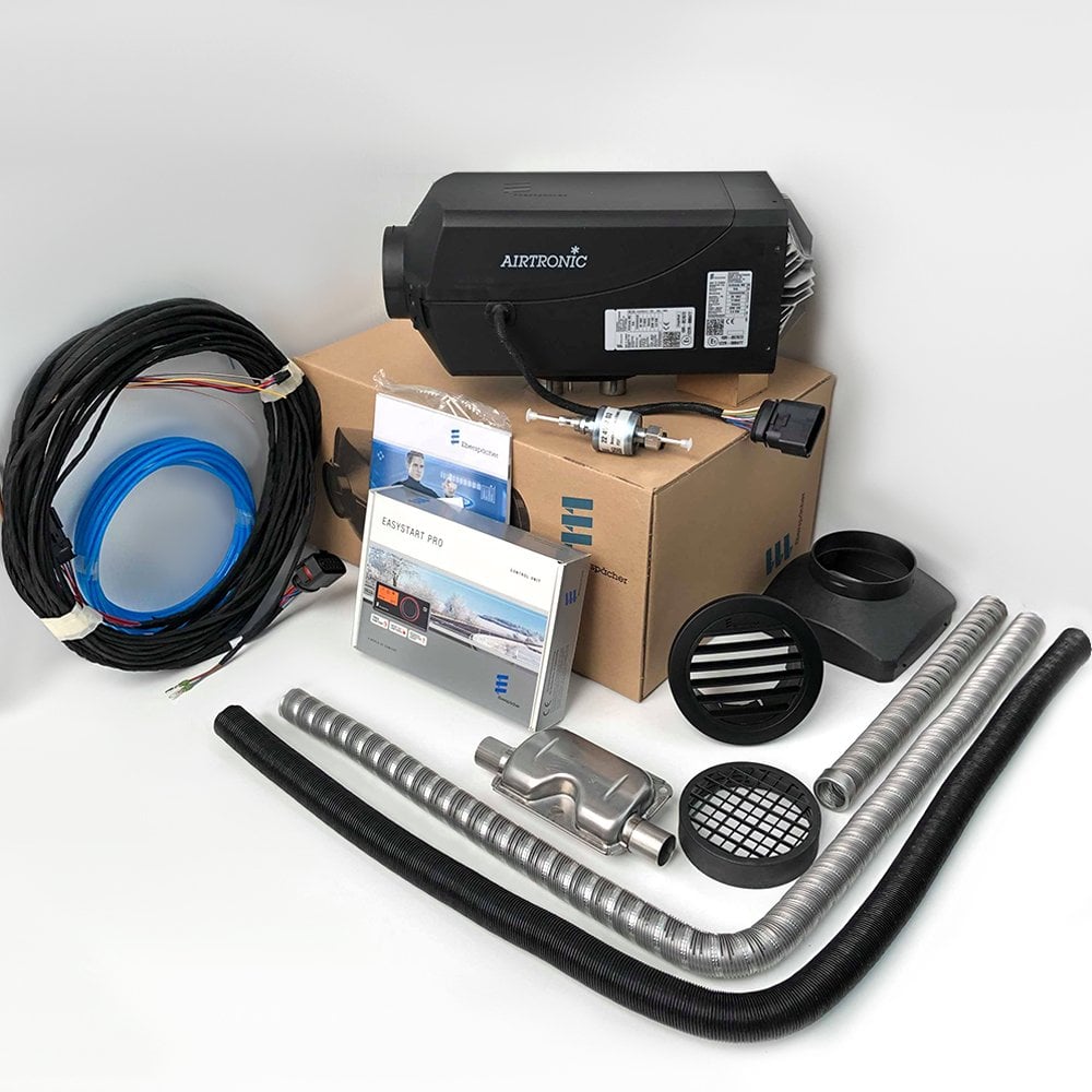 Eberspacher Espar Airtronic M2 D4 12V 4KW 13650 BTU RV Altitude Ready Heater Kit inc Easy Start PRO 7 Day Timer