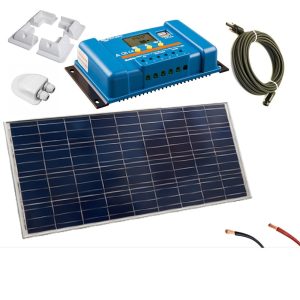 Victron PWM Controller 30a with 140w Solar Panel and Mounting Accessories Kit