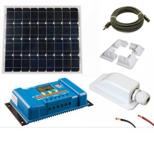 Victron PWM Controller 30a with 55w Solar Panel and Mounting Accessories Kit