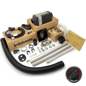 Webasto Air Top 2000 STC 12v Gasoline RV Heater and Install Comfort Kit inc Rotary Control 2kW 12v