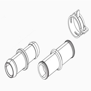 Webasto Connection Pipe & Hose Clamp Thermo Pro 50 Eco